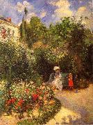 Camille Pissarro The garden of Pontoise France oil painting artist
